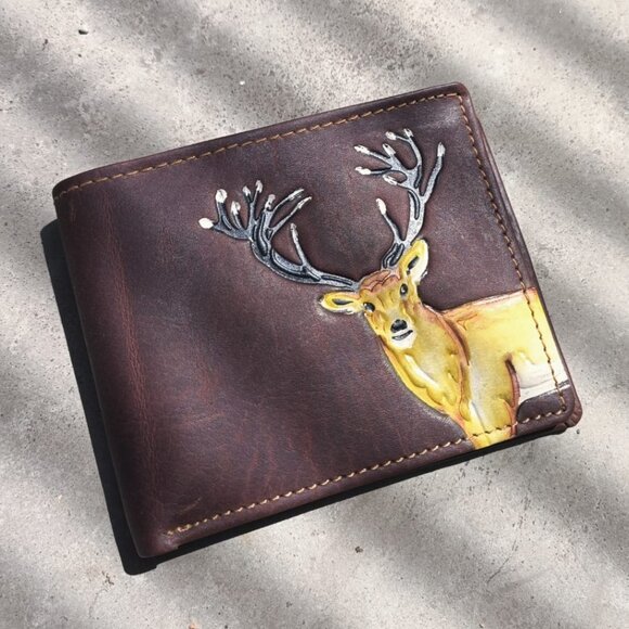 Hunter Leather Men Wallet with RFID Blocking - Picture 6 of 10